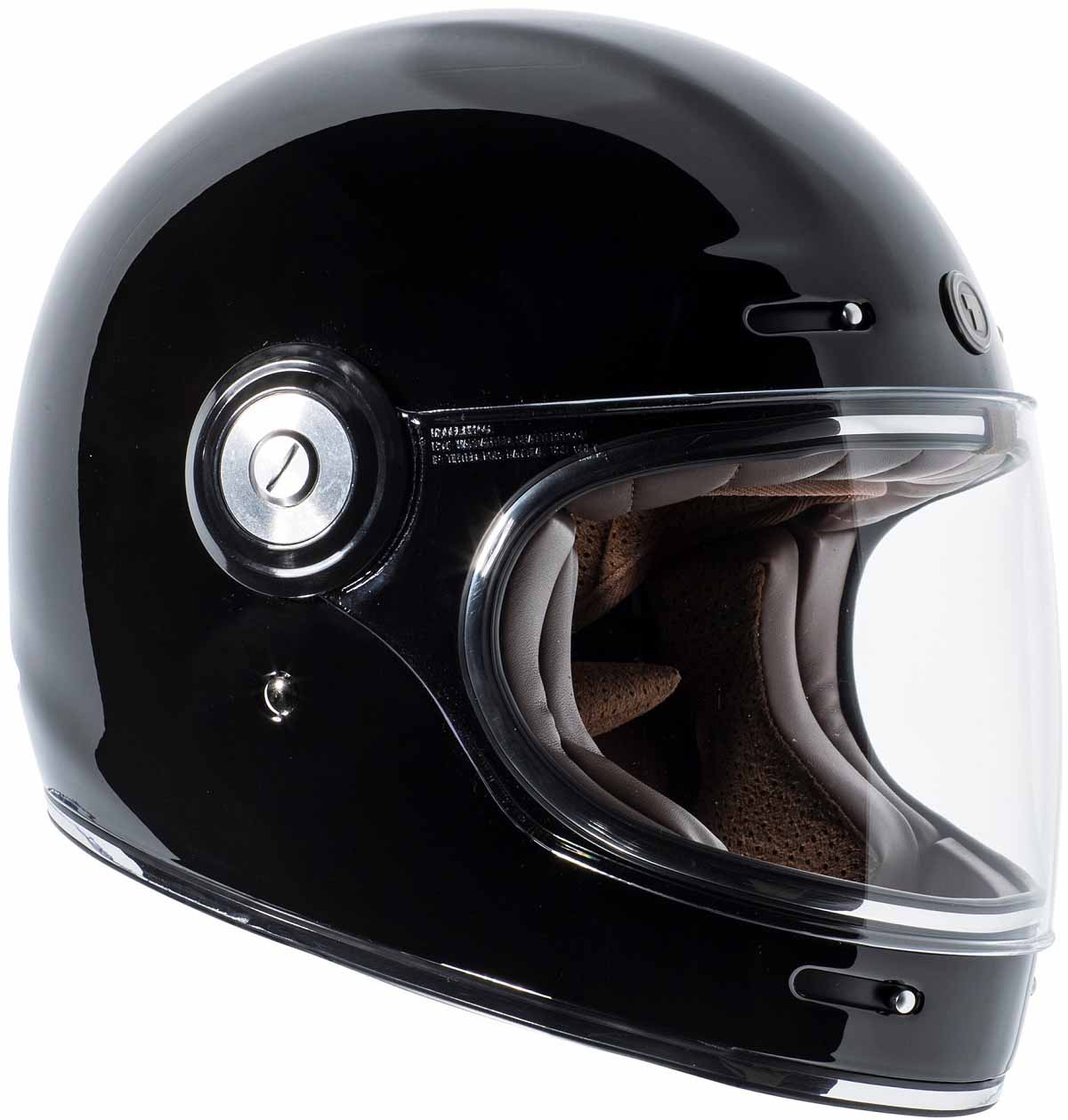 Torc T1 Helmet Flat Black Retro Vintage Style Full Face DOT XS-2XL Torc T1 Helmet Flat Black Retro Vintage Style Full Face DOT XS-2XL